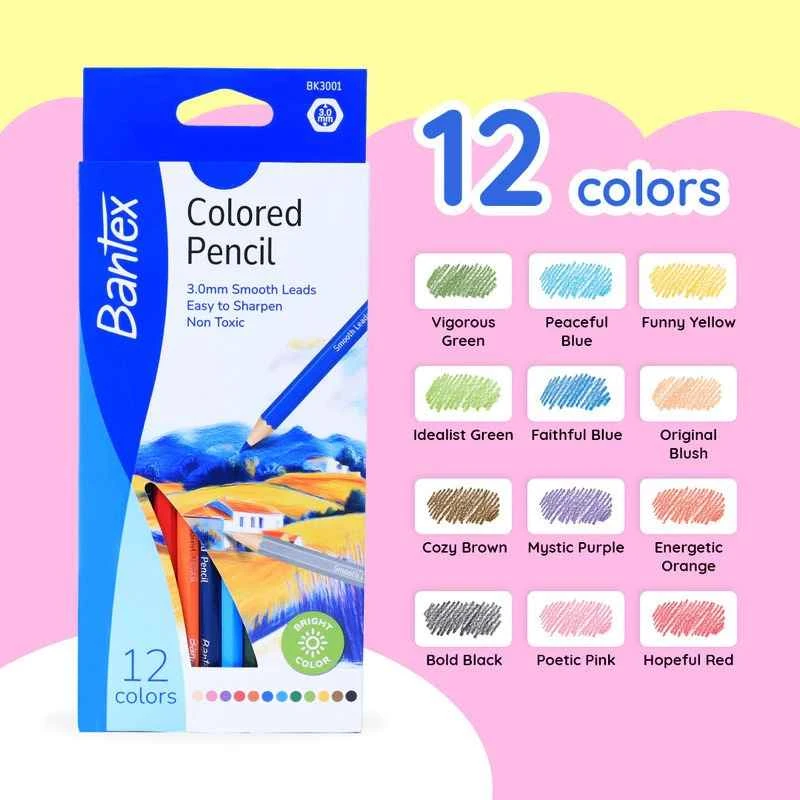 Bantex Colour Pencil BK3001 12 Colour Pensil Warna